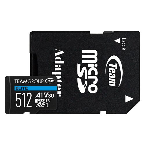 Team Elite 512GB MicroSDXC A1 U3 V30 100MB/s Memory Card Team Elite 512GB MicroSDXC A1 U3 V30 100MB/s Memory Card